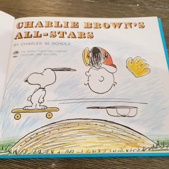Vintage 1960s Charlie Brown's All-stars 1st Edition Picture Book Charles Schultz - Picture 8 of 14